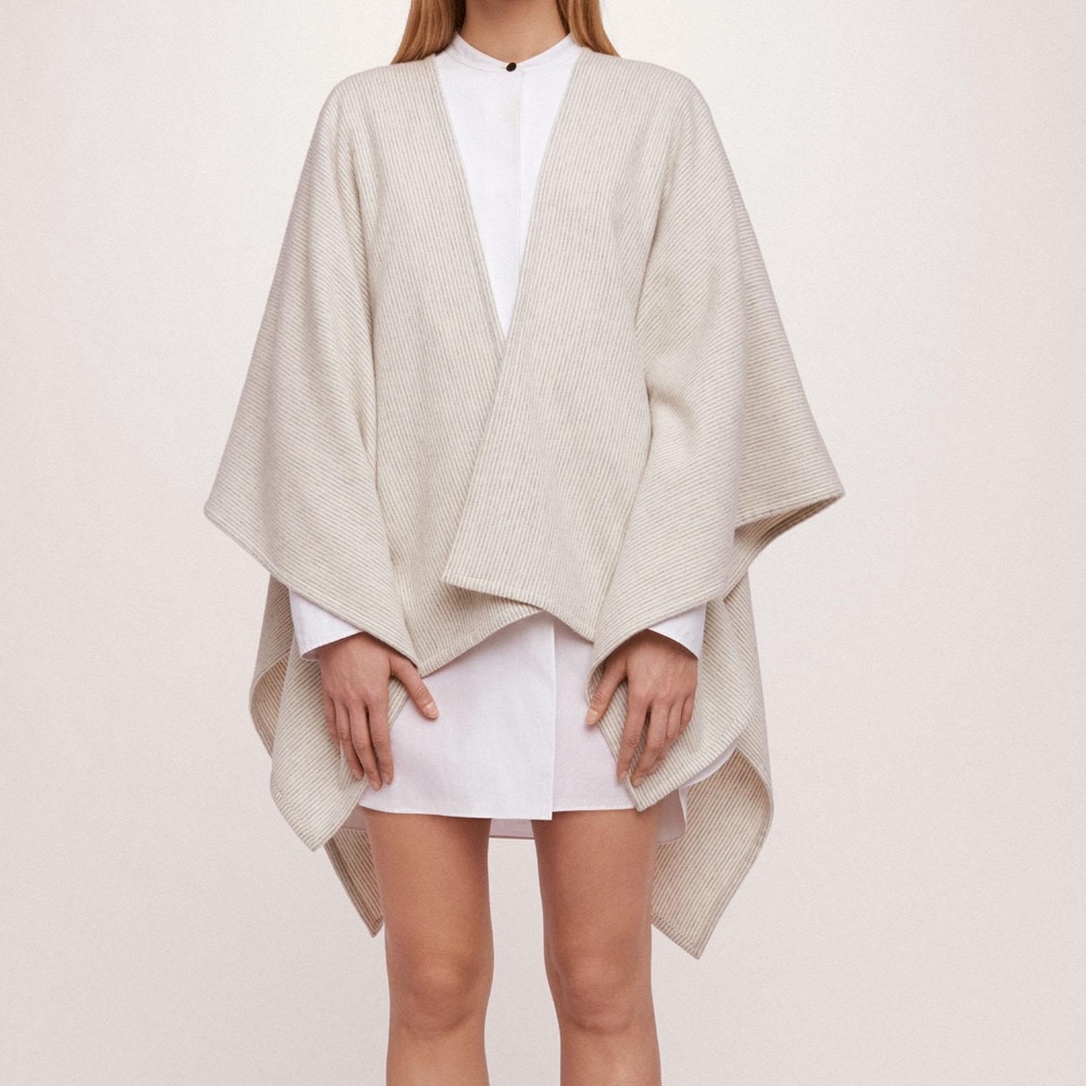 Rag & Bone Cream Poncho